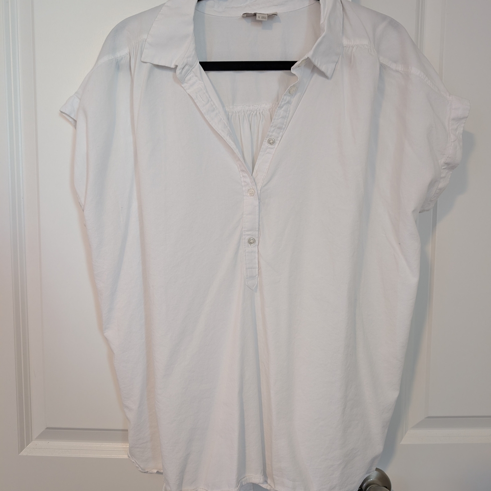 LOFT Classic White Blouse